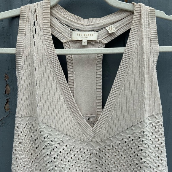 Ted Baker knit Yensine Tank, size Ted “4” (8/10) - Picture 5 of 15
